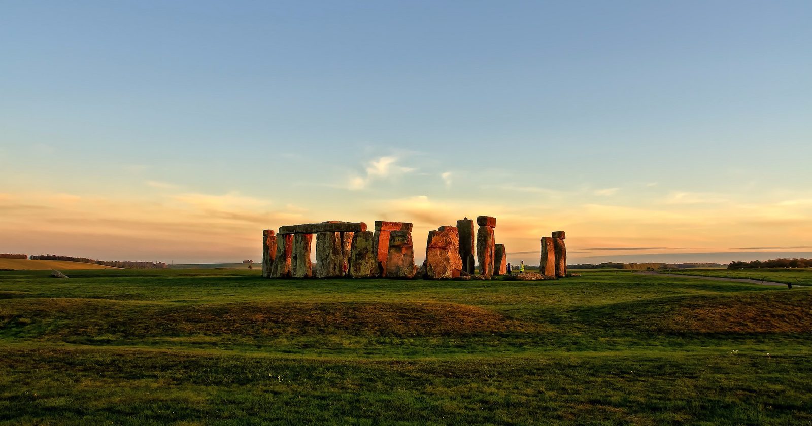 Stonehenge at sunset on a half-day tour from London.