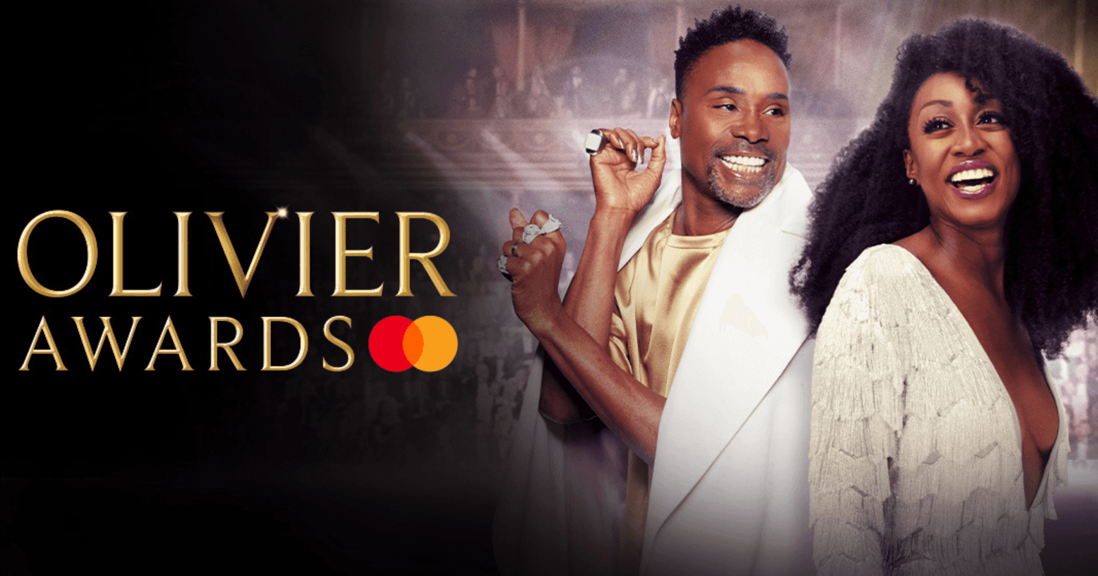 2025 Olivier Awards presented by Beverley Knight and Billy Porter.