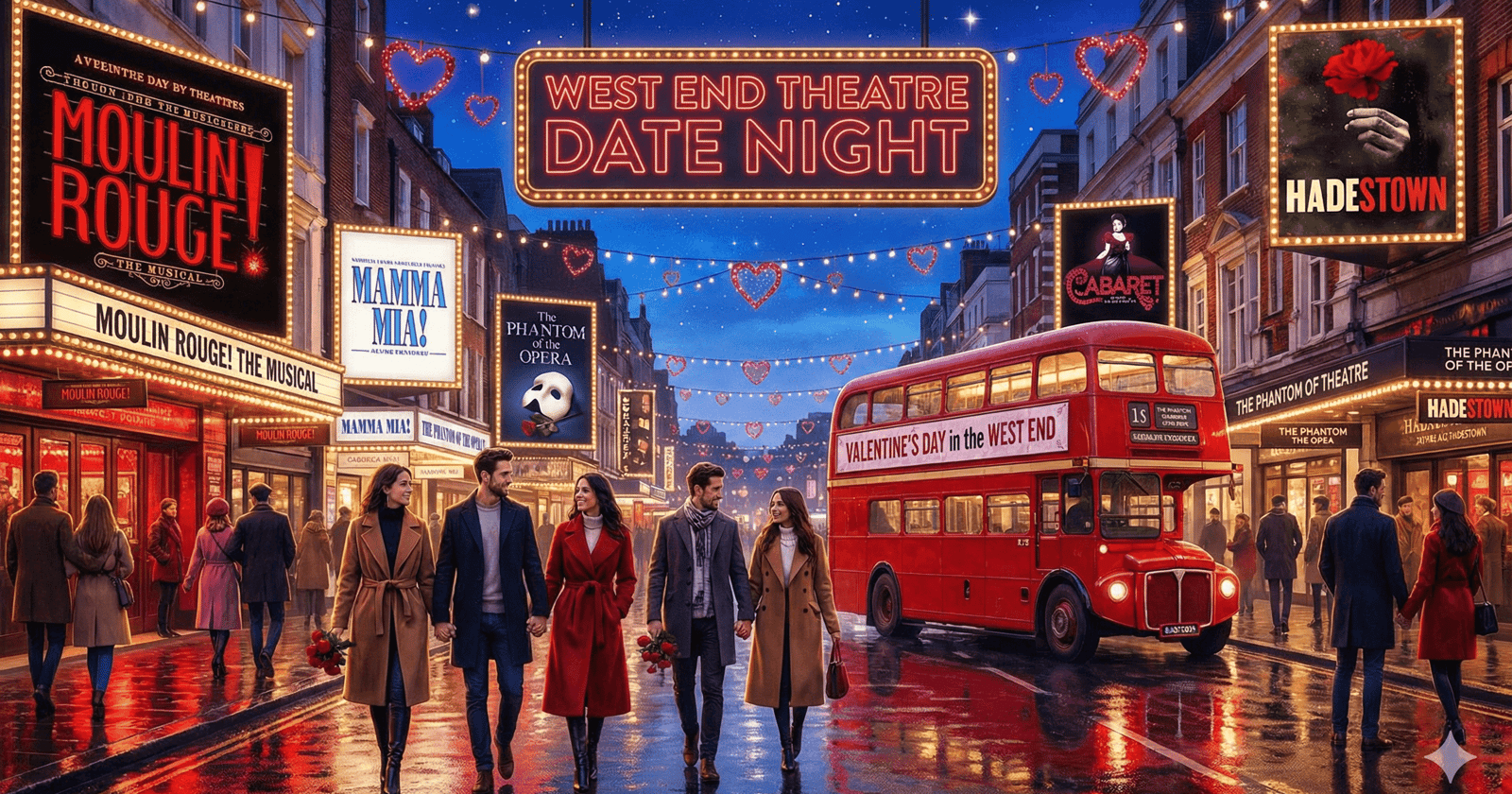 Celebrate Valentine's Day with a perfect West End Theatre date night!
