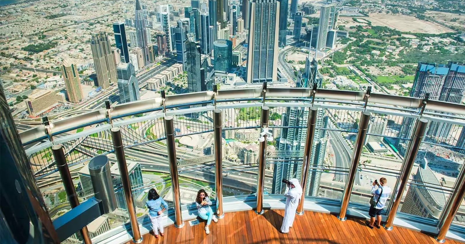 At the top burj khalifa