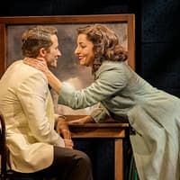 Actors performing a scene in Sinatra The Musical, West End