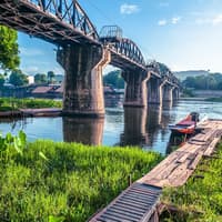 From Bangkok: Erawan National Park Tour - Erawan Waterfall & River Kwai Bridge — gallery 1