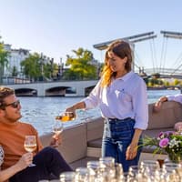 Amsterdam: 1-Hour Luxury Romantic Saloon Boat Cruise with Bubbles & Bites — gallery 2