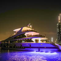 From Dubai Harbour: 3-Hour Superyacht Tri-Deck Cruise with Dining, Open Bar & Live DJ — gallery 3