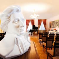 Evening Chopin Piano Concert at Chopin Gallery with a Glass of Wine — gallery 1