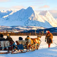 Reindeer Sledding & Sami Culture Guided Tour with Hot Drinks & Meal — gallery 1