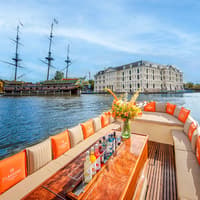 Amsterdam: 1-Hour Luxury Electric Open Boat Cruise with Onboard Bar — gallery 1