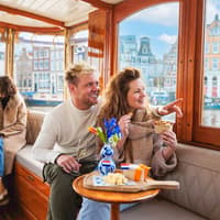Amsterdam: 1-Hour Luxury Romantic Saloon Boat Cruise with Bubbles & Bites — gallery 1