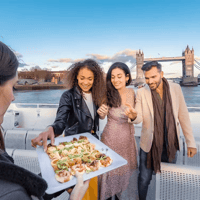 Thames River Evening Cruise with Sunset Views, Sparking Wine & Canapés — gallery 1