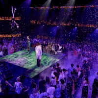 Production photograph from A Midsummer Night's Dream
