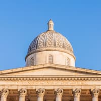 National Gallery dome and facade, London — The National Gallery of London Private Half-Day Walking Tour