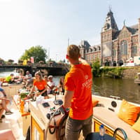 Amsterdam: 1-Hour Luxury Electric Open Boat Cruise with Onboard Bar — gallery 5