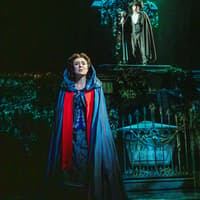 Christine alone on stage, The Phantom of the Opera. Photo by Johan Persson