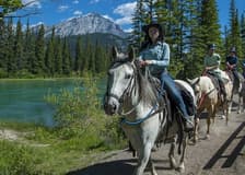 Bow River Horseback Ride from Banff