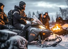 From Zakopane: Snowmobile Tour with Bonfire & Transfers