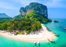 From Krabi: Early Bird Phi Phi & 4 Islands Tour by Speedboat with Breakfast, Lunch & Transfers