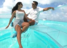 Cancún: Crystal Boat Tour in the Nichupte Lagoon