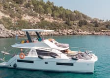 Rhodes: Power Catamaran Day Cruise with Lunch