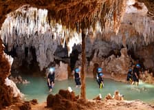 Río Secreto: Guided Tour + Lunch + Biking, Rappelling & Ziplining