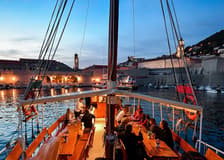 Dinner Cruise in Front of Dubrovnik City Walls at Sunset