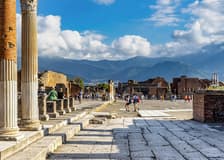 From Naples: Train to Pompeii & Guided Walking Tour