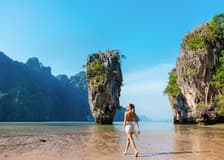 From Phuket: James Bond Island & Phang Nga Bay Sunset Cruise Tour by Luxury Catamaran with Meals & Transfers