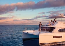 Rhodes: All-Inclusive Sunset Cruise on Power Catamaran "Boss"