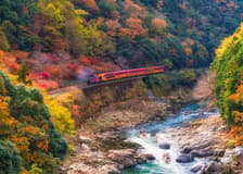 Sagano Romantic Train Ticket: Saga to/from Kameoka