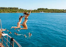 From Split: Blue Lagoon Boat Party with DJs, Swim, Shots & AfterParty