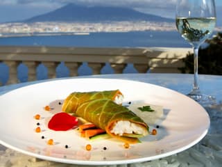 Romantic Dinner on the Rooftop Panoramic Terrace in Naples