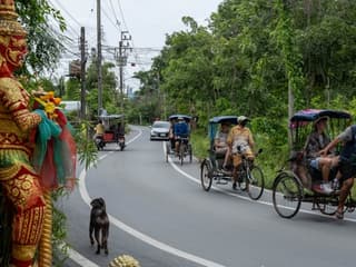 Rickshaw & Vandre Bangkok's Farver, Bangkok Bike Tours, Bangkok