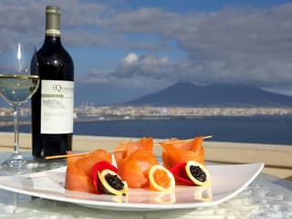 Romantic Dinner on the Rooftop Panoramic Terrace in Naples