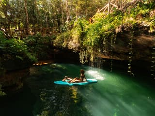 Cenote Adventuring with Regional Snack, Tequila Tasting and Transportation