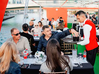 From Dubai Marina: 1.5-Hour Sunset/Dinner Cruise with Open Bar, Live Music & International Buffet — gallery 3