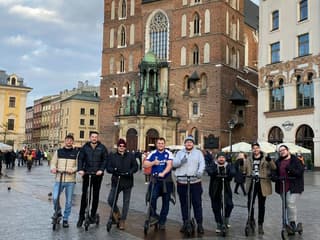Kazimierz Krakow: Guided E-Scooter Tour