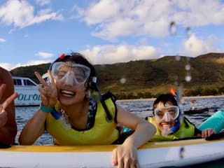Oahu: Guided Dolphin Watching Sunset Cruise + Snorkeling + Buffet — gallery 1