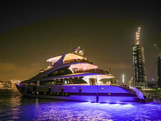 From Dubai Harbour: 3-Hour Superyacht Tri-Deck Cruise with Dining, Open Bar & Live DJ — gallery 3