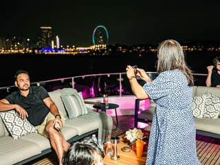 From Dubai Harbour: 3-Hour Superyacht Tri-Deck Cruise with Dining, Open Bar & Live DJ — gallery 2