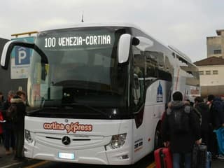 Bus from Venice Mestre Central Train Station ATVO to Cortina — gallery 3
