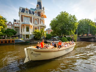 Amsterdam: 1-Hour Luxury Electric Open Boat Cruise with Onboard Bar — gallery 3