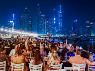 From Dubai Marina: 2-Hour Luxury Dhow Dinner Cruise with 5-Star Dinner, Entertainment & Unlimited Drinks — gallery 3
