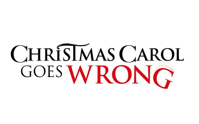 Christmas Carol Goes Wrong logo with stylized text
