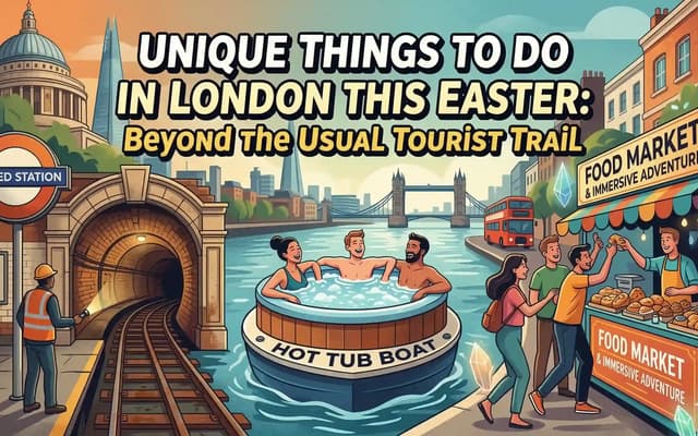 Beyond the tourist trail. Hidden Tube stations, Thames speedboats, immersive adventures and food tours for an unusual Easter in London.