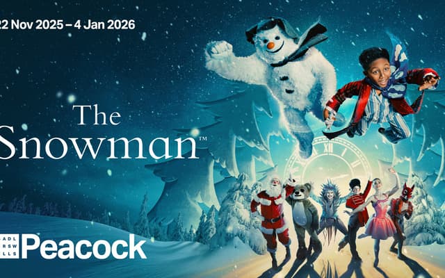 The Snowman the magic Christmas Theatre event at London's Peacock Theatre