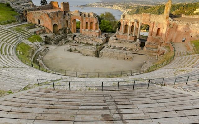 The ancient theater of Taormina.