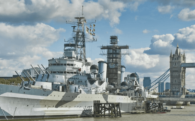 Tickets for the HMS Belfast in central London