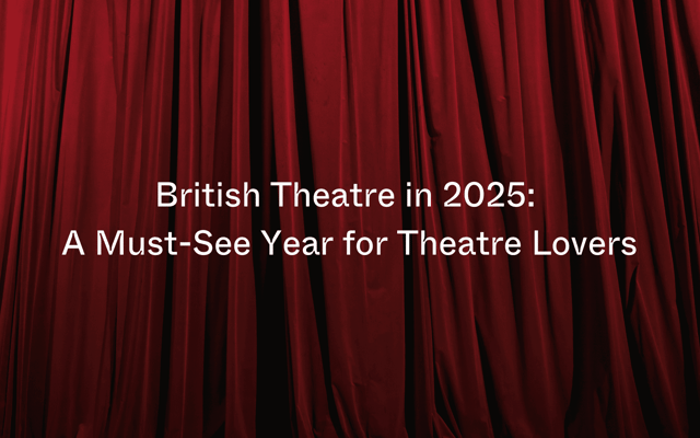Rich red theatre curtains setting the scene for the best UK shows of 2025