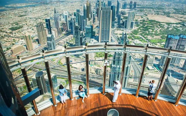 At the top burj khalifa