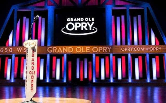 The Grand Ole Opry stage in Nashville
