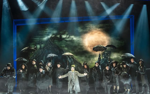 A scene from Beetlejuice the Musical, a new West End arrival